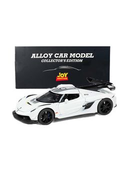 Joy Junction - KOENIGSEG Model Car 1:32 Metal Pull Back Toy car White