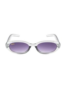 MAGNEQ - Purple Oval Shaped Uv Protected Sunglasses