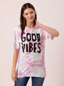 Lounge Dreams - Women 100% Pure Cotton Loose T-Shirt Multi-Color