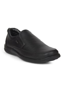 Bata - Black Slip-On Loafers for Men