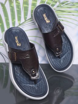 LIBERTY - Leap7x CHARLY-1E Dark Brown Casual Flipflops for Men