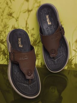 LIBERTY - Leap7x CHARLY-1E Tan Casual Flipflops for Men