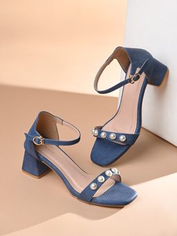 Louis Stitch - Women Blue Block Heels