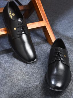 LIBERTY - Men Fortune LUCIO-201 Formal Black Lacing Derbies