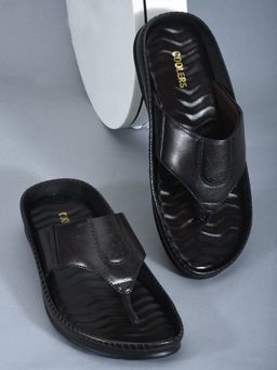 LIBERTY - Coolers META-1 Black Casual Sandals for Men