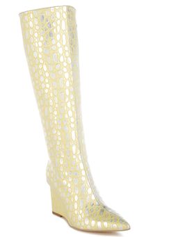 London Rag - Yellow Tear Shaped Faux Leather Casual Boots