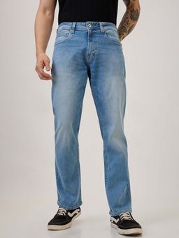 Spykar - Blue Solid Slim Fit Jeans