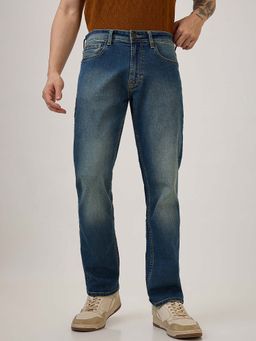 Spykar - Blue Solid Slim Fit Jeans