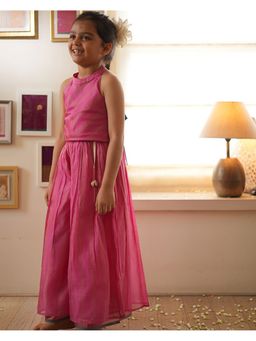 Love the world today - Neelkamal In Pink And Gold Top With Palazzo