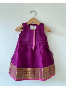 Love the world today - Anagha Purple Infant Pleated Festive Dress