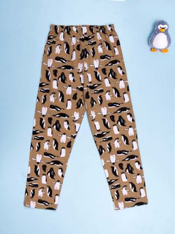 KiddoPanti - Boys Cotton All-Over Penguin Print Pyjama Pant