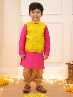 KID1 - Attached Jacket Kurta With Dhoti Pant