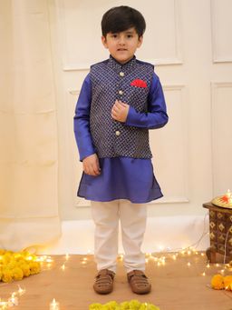 KID1 - Nytara Boys Kurta With Pyjama And Jacket