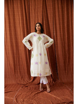 MAAND - Green Printed Pure Cotton Kurta with Pant