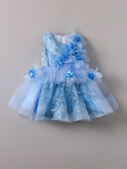 Hopscotch - 3D Floral Applique Party Dress