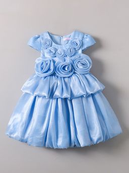 Hopscotch - Floral Applique Party Dress