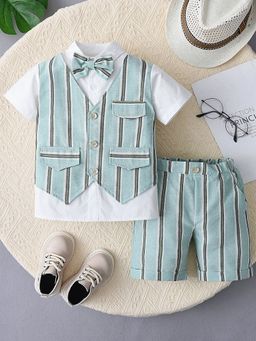 Hopscotch - 2-Piece Shirt With Attached Waistcoat And Shorts
