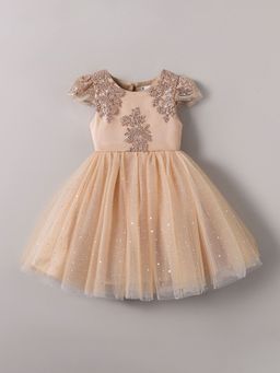 Hopscotch - Floral Embroidered Party Dress