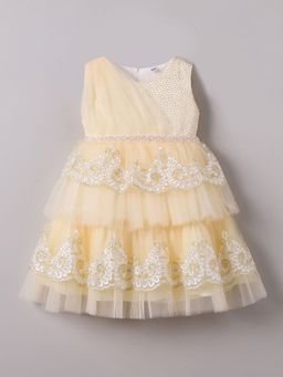 Hopscotch - Floral Embroidered Party Dress