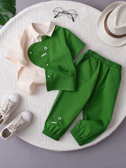 Hopscotch - 2-Piece Pure Cotton Shirt And Jogger