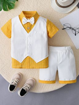 Hopscotch - 2-Piece Shirt With Attached Waistcoat And Shorts