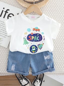 Hopscotch - 2-Piece Pure Cotton T-Shirt And Shorts