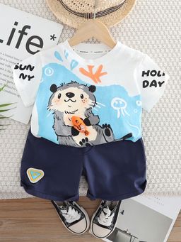 Hopscotch - 2-Piece Pure Cotton T-Shirt And Shorts