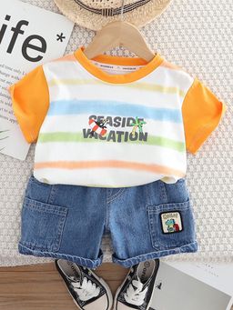 Hopscotch - 2-Piece Pure Cotton T-Shirt And Shorts