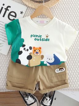 Hopscotch - 2-Piece Pure Cotton T-Shirt And Shorts