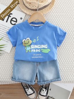 Hopscotch - 2-Piece Pure Cotton T-Shirt And Shorts