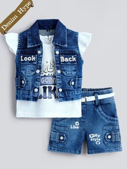 Hopscotch - 3-Piece Top And Shorts With Jacket