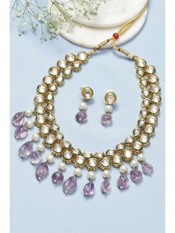 Biba - Pearl Brass Necklace Set