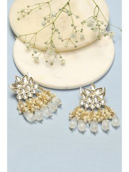 Biba - Grey Brass Earrings