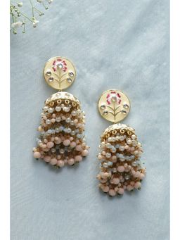 Biba - Off White Brass Earrings