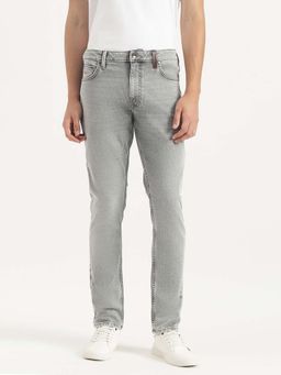 United Colors of Benetton - Grey Cotton Blend Solid Jeans
