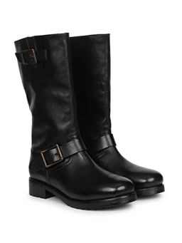 Saint G - Audette Black Leather Calf Boots