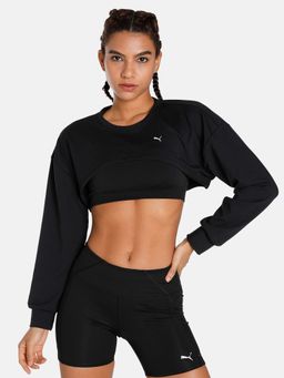 Puma - Forever Luxe Cloudspun Womens Black T-shirt