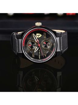 Scuderia Ferrari - Special Multifunction Black Round Dial MensWatch - 0830418