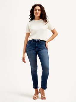 Levi's - Women Mid Rise Slim Fit Dark Blue Jeans