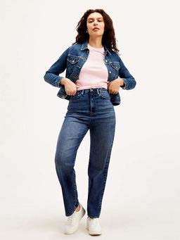 Levi's - Women High Rise Straight Fit Blue Jeans