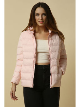 Allen Solly - Women Pink Solid Casual Jacket