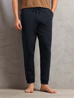 U.S. POLO ASSN. - Blue Cotton Mid Waist Lounge Joggers