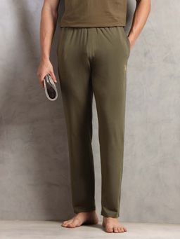 U.S. POLO ASSN. - Green Viscose Mid Waist Lounge Trackpant