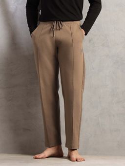 U.S. POLO ASSN. - Brown Cotton Mid Waist Lounge Trackpant