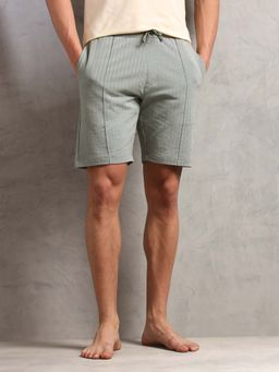 U.S. POLO ASSN. - Green Cotton Mid Waist Lounge Shorts