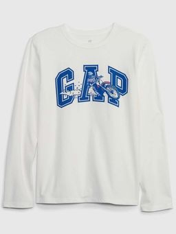 GAP - White Printed Relaxed Fit T-Shirt