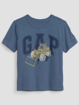 GAP - Blue Printed Regular Fit T-Shirt