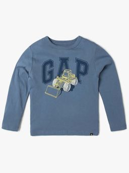 GAP - Blue Printed Relaxed Fit T-Shirt