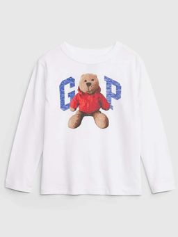 GAP - White Printed Relaxed Fit T-Shirt