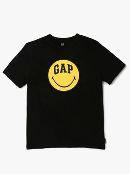 GAP - Black Printed Regular Fit T-Shirt